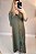 Vestido chemisi longo no viscolinho na cor verde - Imagem 1