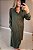 Vestido chemisi longo no viscolinho na cor verde - Imagem 3