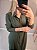 Vestido chemisi longo no viscolinho na cor verde - Imagem 5