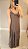 Vestido longo camadas alça amarração floral preto - Imagem 2