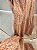 Vestido longo camadas alça amarração floral laranj - Imagem 6