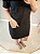 Vestido retro no linho com bolsos na cor preto - Imagem 4