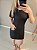 Vestido retro no linho com bolsos na cor preto - Imagem 3