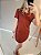 Vestido retro no linho com bolsos na cor terra - Imagem 5