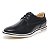 Sapato Casual Derby cor Preto Couro Legitimo, Ref: 1112 - Imagem 1