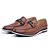 Slip On Casual Couro Legitimo cor Caramelo, Ref: 1114 - Imagem 2