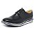 Derby Casual cor Preto Couro Legitimo, Ref: 1130 - Imagem 1