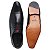Brogue Social cor Preto, Couro Legitimo Feito A Mão, Ref: 1303 - Imagem 4