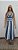 Vestido de tricô longo com lurex decote v - Imagem 5