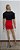 Shorts saia tecido plano com bolso e cinto fivela - Imagem 6