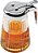 Porta Mel de Vidro e Aço Inox com Dosador 270ml - Euro Home - Imagem 6