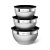 Conjunto 3 Peças Bowls Tigelas de Inox com Tampa Plástica Electrolux - Imagem 1