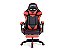 Cadeira Gamer PCTOP Racer Vermelha de Couro com Descanso de Pé e Ajuste de Altura - 1006 - Imagem 1