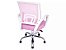 Cadeira de Escritório PCTOP Home Office Fit Regulagem de Altura Rosa e Branca - 1001 - Imagem 4