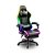 Cadeira Gamer RGB PCTop R1006E Starlight, Com Ajuste de Altura, Assento Giratorio, Apoio Para os Pés, Preta – R1006E - Imagem 1