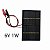 Placa fotovoltaica painel solar 6v 1W célula solar 115x70mm + fio flexível awg28 - Imagem 1