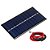 Placa fotovoltaica painel solar 6v 100mA célula solar 110x60mm com fios awg26 - Imagem 1
