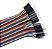 20 Cabinhos flexíveis jumpers Macho-macho 20cm fios awg26 - Imagem 4