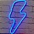 Placa Luminosa Neon Flex com Raio Azul - Similar Acrílico 40x30cm (Prazo 7 dias) - Imagem 1