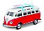 Maisto Vw Weekenders Vw Van Samba Surfing Board Vermelho - Imagem 2