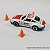 Kit 05 Barreiras + 30 Cones Para Carrinhos Escala Hot Wheels - Imagem 7