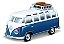 Maisto Vw Weekenders Vw Van Samba Luggage Rack Azul - Imagem 2
