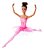 Boneca Barbie Bailarina Morena Vestido Rosa Hrg35 Mattel - Imagem 4