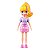 Boneca Polly Pocket Básica Polly Saia Rosa listrada - Imagem 1