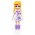 Boneca Polly Pocket Básica Polly Vestido Branco Cogumelo - Imagem 1