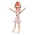 Boneca Polly Pocket Básica Lila Vestido rosa florido - Imagem 1