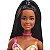 Boneca Barbie Fashionistas 233 Vestido Xadrez com Flores - Imagem 2