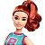 Boneca Barbie Fashionistas 232 Camiseta Verde Saia Roxa - Imagem 2
