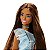 Boneca Barbie Morena Vestido Glitter Azul Mattel - Imagem 2