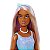 Boneca Barbie Fantasy Princesa Negra Vestido Azul Mattel - Imagem 2