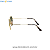 Óculos de Sol Masculino Hexagonal Dourado Ray-Ban Original - Imagem 5