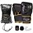Kit Muay Thai Boxe Naja Luva Black Line Pta e Dourada - Imagem 1