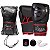 KIT MUAY THAI BOXE NAJA LUVA BLACK LINE PTA E VERMELHA - Imagem 1