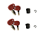 Kit com 2 miolos de chave - mesmo segredo - para baus Givi - Imagem 1