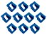 Kit Com 20 Suportes Fixador De Tubo PPR Azul 20mm – Schweers - Imagem 1