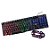 Kit Gamer 5+ Nemesis Start Mouse e Teclado Led USB Preto - KG02N - Imagem 1