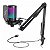 Microfone Gamer Fifine SuperFrame Edition SFM1 RGB USB Preto Sensor Tap-To-Mute Braço Articulado - SFM1 - Imagem 1