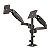 Suporte Para 2 Monitores PIX Ajustável 17" a 35" com Pistão a Gás Duplo Preto -  PX-H160 - Imagem 4