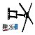 Suporte Para Monitor e TV PIX Tri-Articulado 10" a 60" Preto - Imagem 1