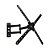 Suporte Para Monitor e TV PIX Tri-Articulado 10" a 60" Preto - Imagem 2