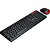 Kit Teclado e Mouse C3Tech K-W100BK Sem Fio USB Plug and Play 1200DPI Preto e Vermelho - Imagem 2