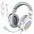 Headset Gamer Fifine SFH6 SuperFrame Edition RGB 7.1 Surround Drivers 50mm USB Branco - Imagem 1