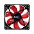 Cooler Fan Aerocool 120mm LED Vermelho - EN51363 - Imagem 1