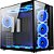 Gabinete Gamer Rise Mode Galaxy Glass Standard S/Fans S/Fonte MidTower Vidro Temperado Preto - RM-GA-GGST-FB - Imagem 1