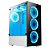 Gabinete Gamer Rise Mode Glass 06x 6 Fans S/Fonte MidTower ARGB ATX Vidro Temperado Branco - RM-CA-06XW-ARGB - Imagem 4