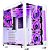 Gabinete Gamer Rise Mode Galaxy Glass Sound S/Fans S/Fonte MidTower Lateral RGB LED Branco - RM-GA-GGS-FW - Imagem 1